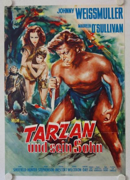 Tarzan finds a Son re-release german movie poster
